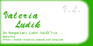 valeria ludik business card